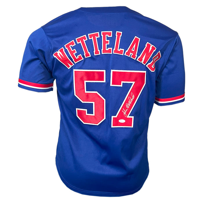 John Wetteland Signed Montreal Blue Royal Baseball Jersey (JSA)