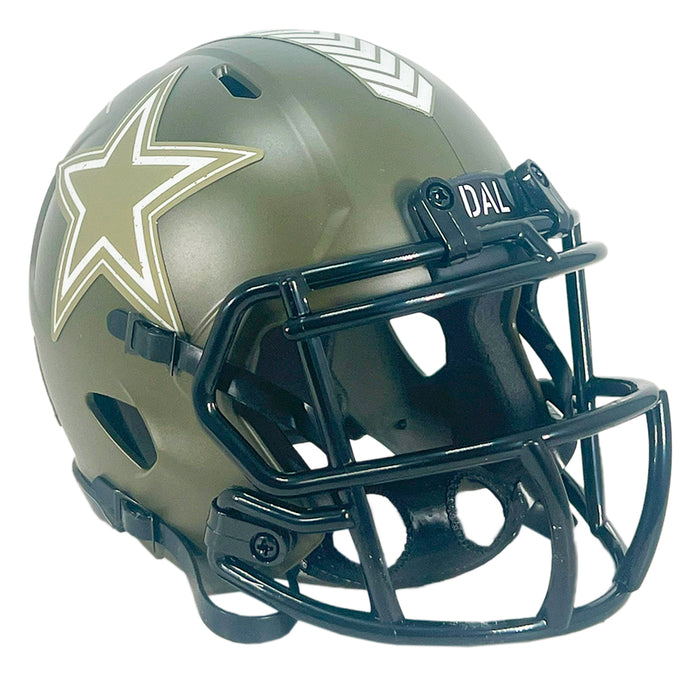 Randy White Signed Dallas Cowboys Salute to Service Mini Football Helmet (JSA)
