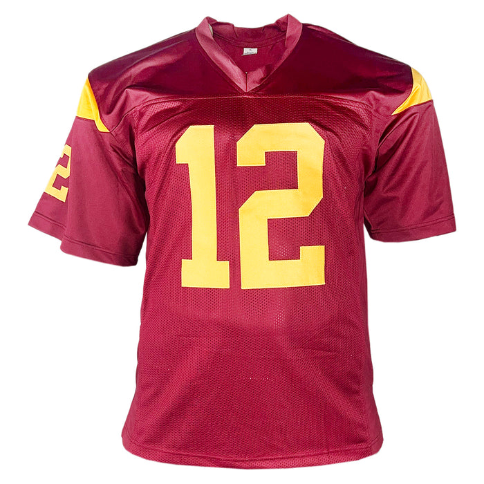 Charles White Signed 79 Heisman Inscription USC Red College Football Jersey (JSA)