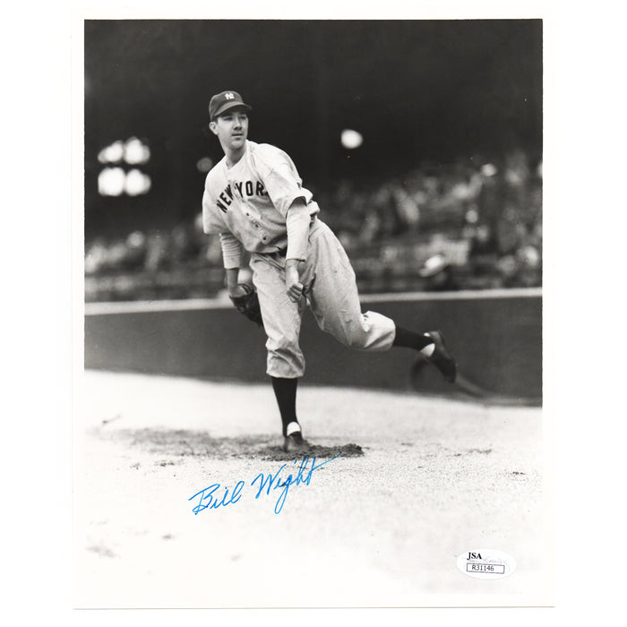 Bill Wight Signed Baseball 8x10 Photo (JSA)