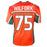Vince Wilfork Signed Miami College Orange Football Jersey (Beckett)