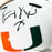 Vince Wilfork Signed Miami Hurricanes Speed Full-Size White Replica Football Helmet (Beckett)