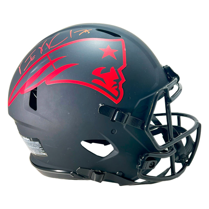 Vince Wilfork Signed New England Patriots Authentic Eclipse Speed Full-Size Football Helmet (Beckett)