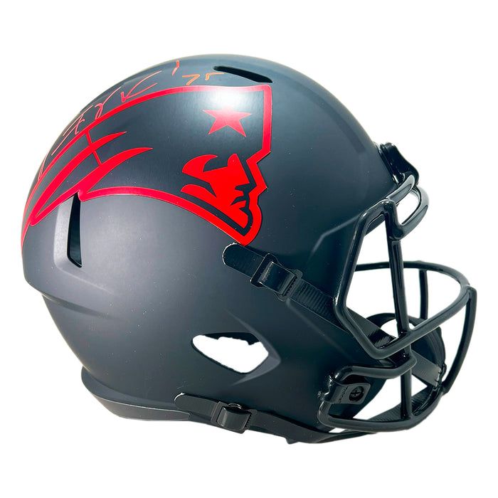Vince Wilfork Signed New England Patriots Eclipse Full-Size Replica Football Helmet (Beckett)