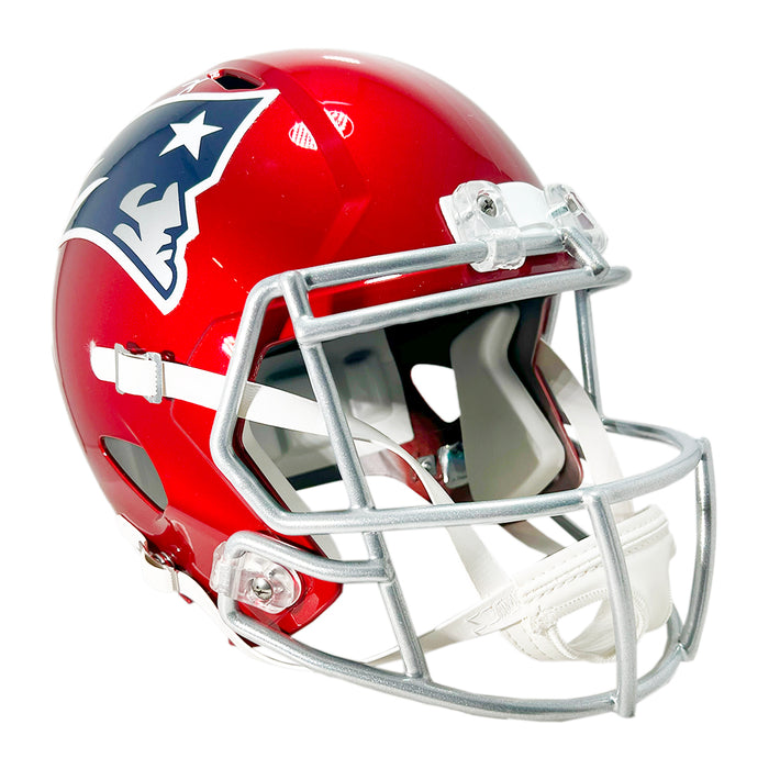 Vince Wilfork Signed New England Patriots Flash Full-Size Replica Football Helmet (Beckett)