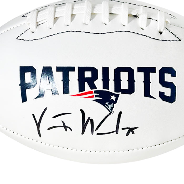 Vince Wilfork Signed New England Patriots Official NFL Team Logo