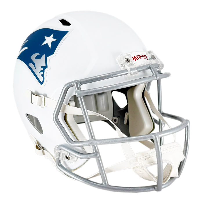 Vince Wilfork Signed New England Patriots Rivalries Speed Full-Size Replica Football Helmet (JSA)