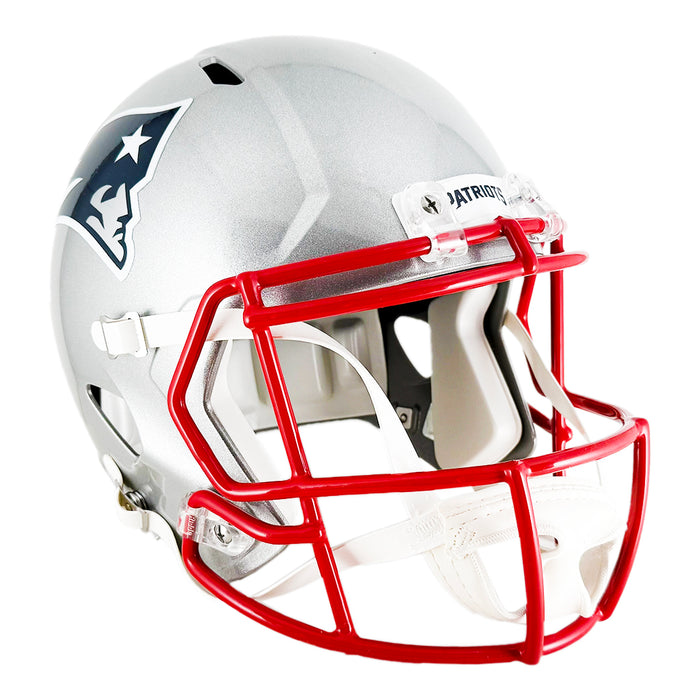 Vince Wilfork Signed New England Patriots Speed Full-Size Replica Football Helmet (JSA)