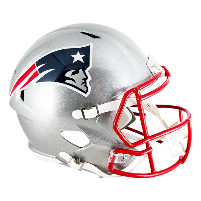Vince Wilfork Signed New England Patriots Speed Full-Size Replica Football Helmet (JSA)