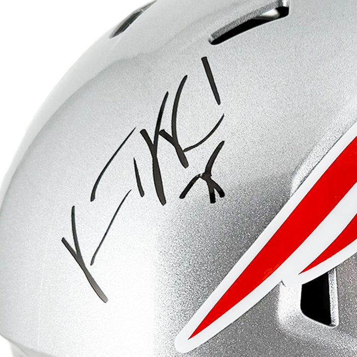 Vince Wilfork Signed New England Patriots Speed Full-Size Replica Football Helmet (JSA)