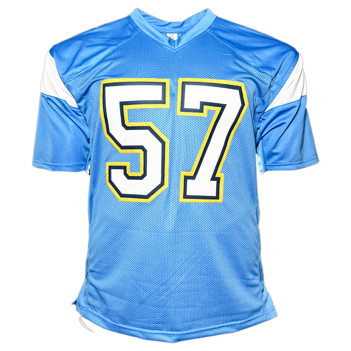 Matt Wilhelm Signed Los Angeles Light Blue Football Jersey (JSA)