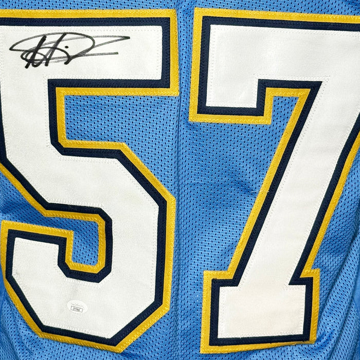 Matt Wilhelm Signed Los Angeles Light Blue Football Jersey (JSA)