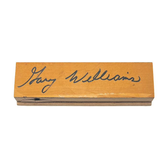 Gary Williams Signed Wooden NBA Basketball Court Panel  (JSA)