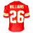 Damien Williams Signed Kansas City Red Football Jersey (JSA)