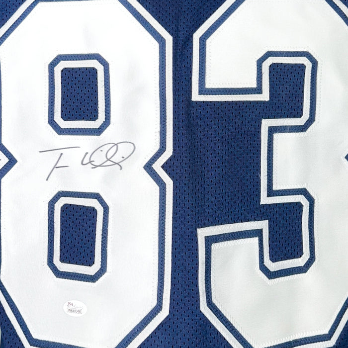 Terrance Williams Signed Dallas Navy Football Jersey (JSA)