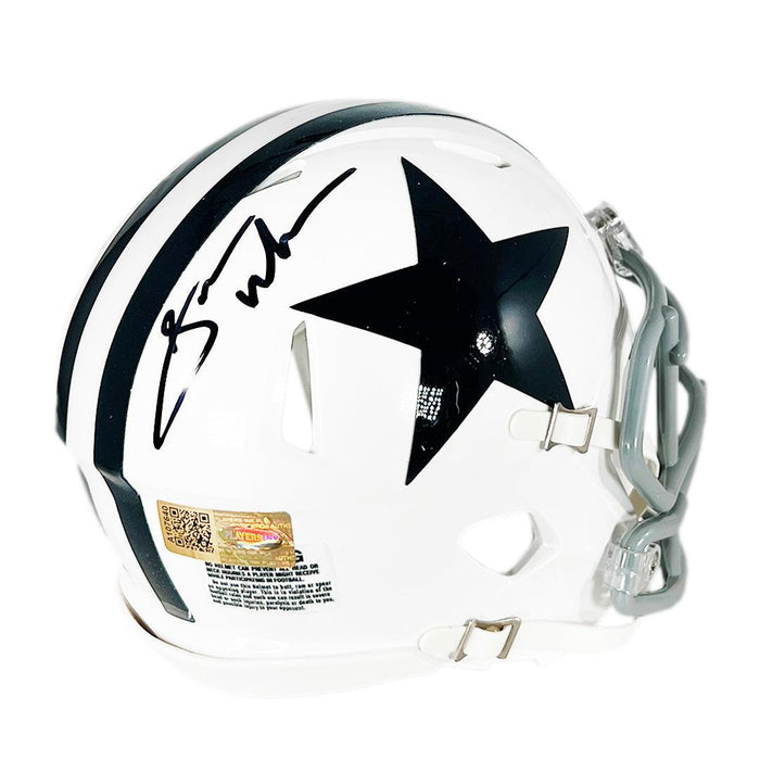 Sam Williams Signed Dallas Cowboys Throwback 1960-63 Speed Mini Football Helmet (JSA) - RSA