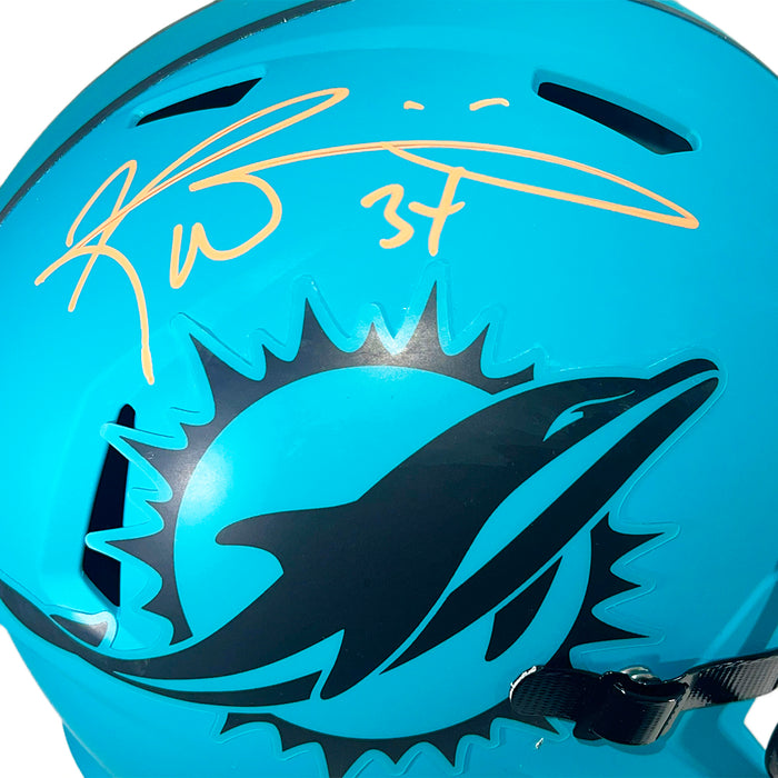 Ricky Williams Signed Miami Dolphins Rave Full-Size Replica Football Helmet (Beckett)