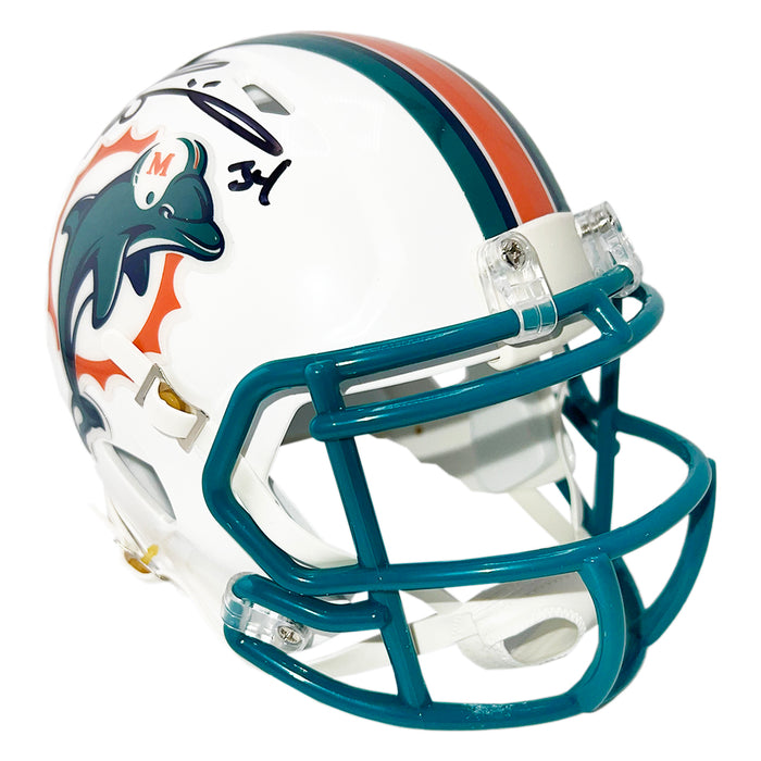 Ricky Williams Signed Miami Dolphins Throwback 97-12 Speed Mini Football Helmet (JSA)