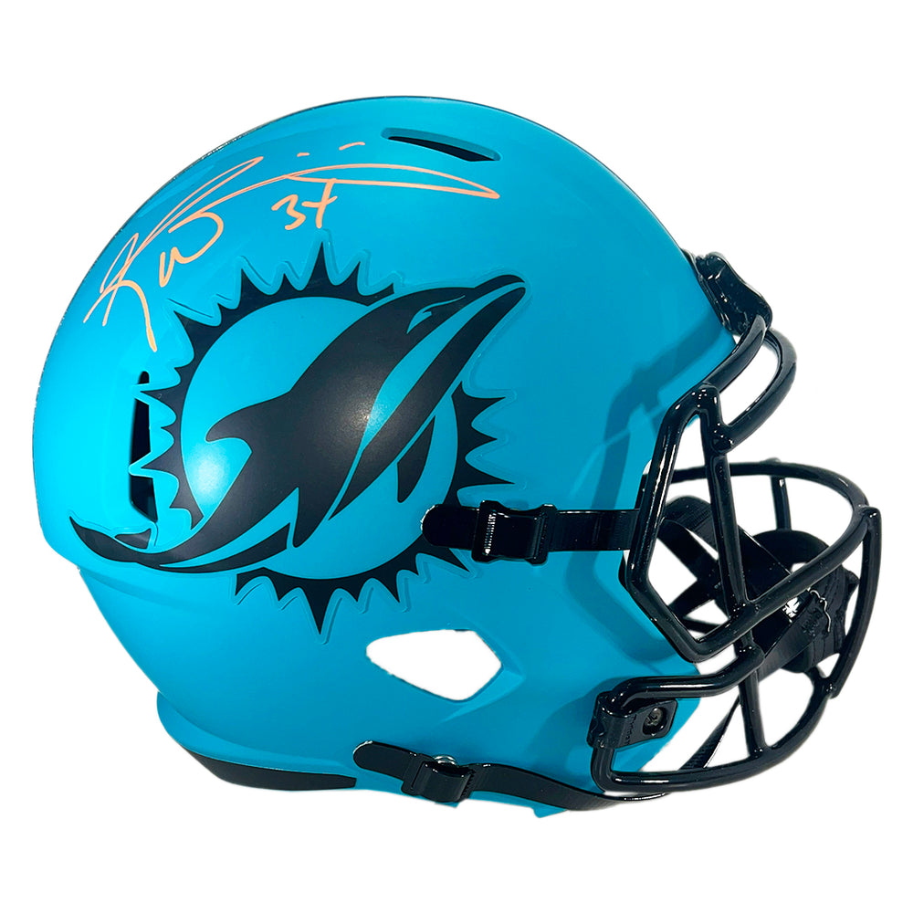 Ricky Williams Signed Miami Dolphins Rave Full-Size Replica Football Helmet (Beckett)