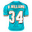 Ricky Williams Signed Miami Pro Teal Football Jersey (JSA )