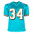 Ricky Williams Signed Miami Pro Teal Football Jersey (JSA )