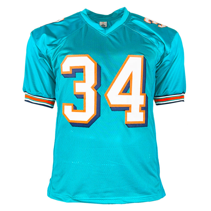 Ricky Williams Signed Miami Pro Teal Football Jersey (JSA )