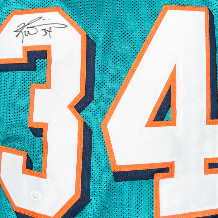 Ricky Williams Signed Miami Pro Teal Football Jersey (JSA )