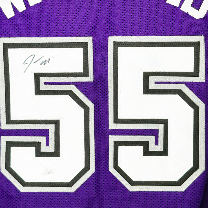 Jason Williams Signed Sacremento Purple Basketball Jersey (JSA)