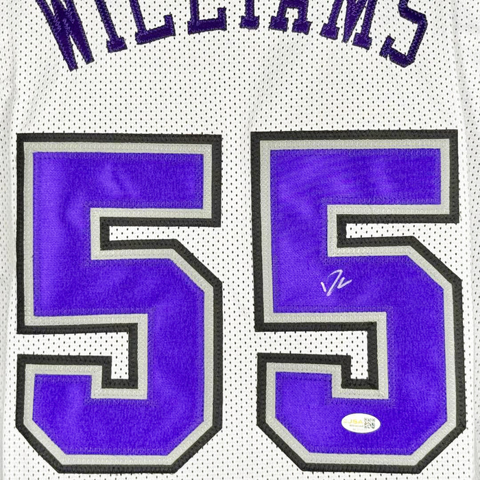 Jason Williams Signed Sacramento White Basketball Jersey (JSA)