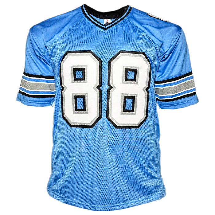 Mike Williams Signed Detroit Light Blue Football Jersey (JSA)
