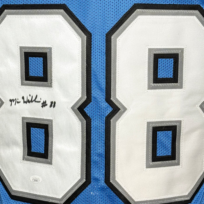 Mike Williams Signed Detroit Light Blue Football Jersey (JSA)