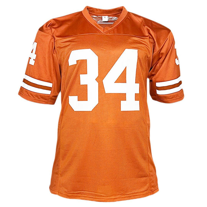 Ricky Williams Signed HT 98 Inscription Texas College Orange Football Jersey (JSA) - RSA