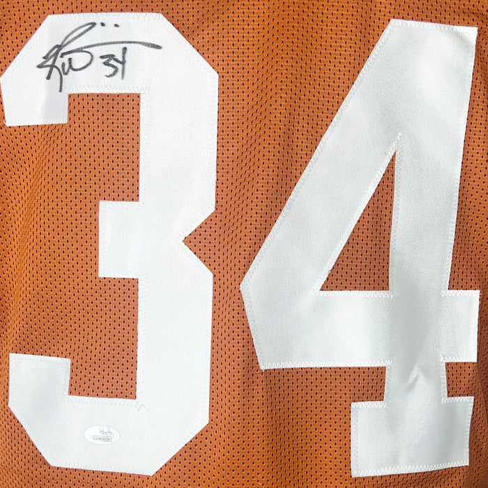 Ricky Williams Signed Signed on #3 Texas College Orange Football Jersey (JSA)