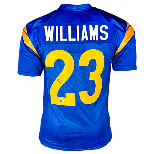 Kyren Williams Signed Los Angeles Blue Football Jersey (Beckett)