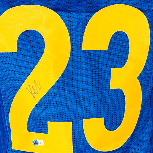 Kyren Williams Signed Los Angeles Blue Football Jersey (Beckett)