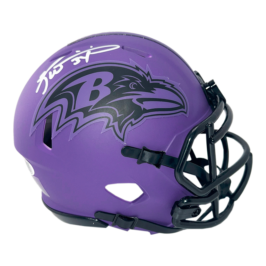 Ricky Williams Signed Baltimore Ravens Rave Mini Football Helmet (JSA ...