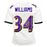 Ricky Williams Signed Baltimore White Football Jersey (JSA)