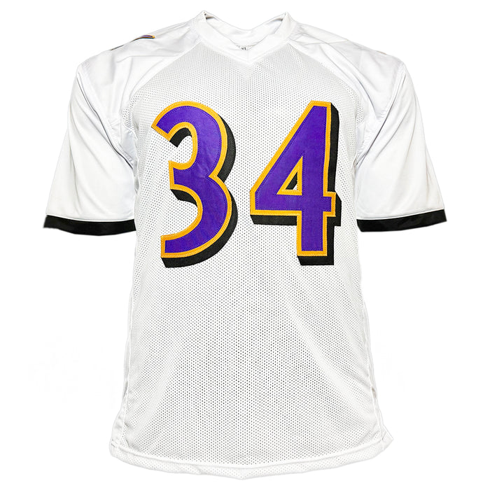 Ricky Williams Signed Baltimore White Football Jersey (JSA)