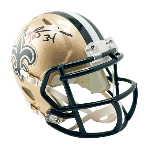 Ricky Williams Signed New Orleans Saints Speed Mini Football Helmet (JSA)