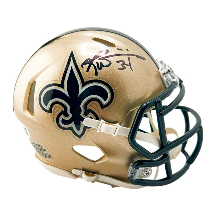 Ricky Williams Signed New Orleans Saints Speed Mini Football Helmet (JSA)
