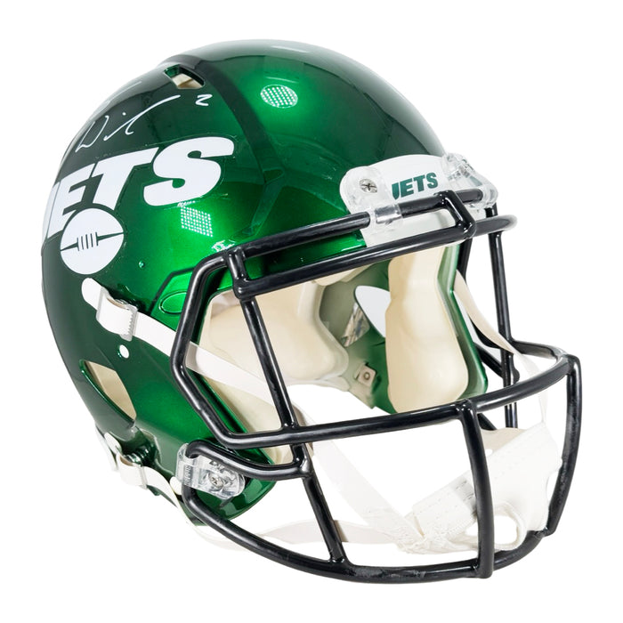 Zach Wilson Signed New York Jets Authentic Speed Full-Size Football Helmet (Beckett)