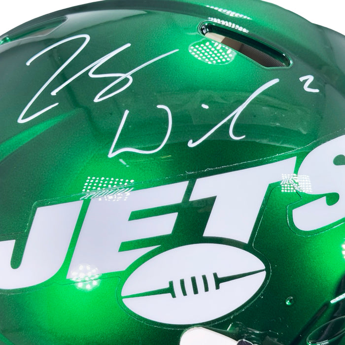 Zach Wilson Signed New York Jets Authentic Speed Full-Size Football Helmet (Beckett)