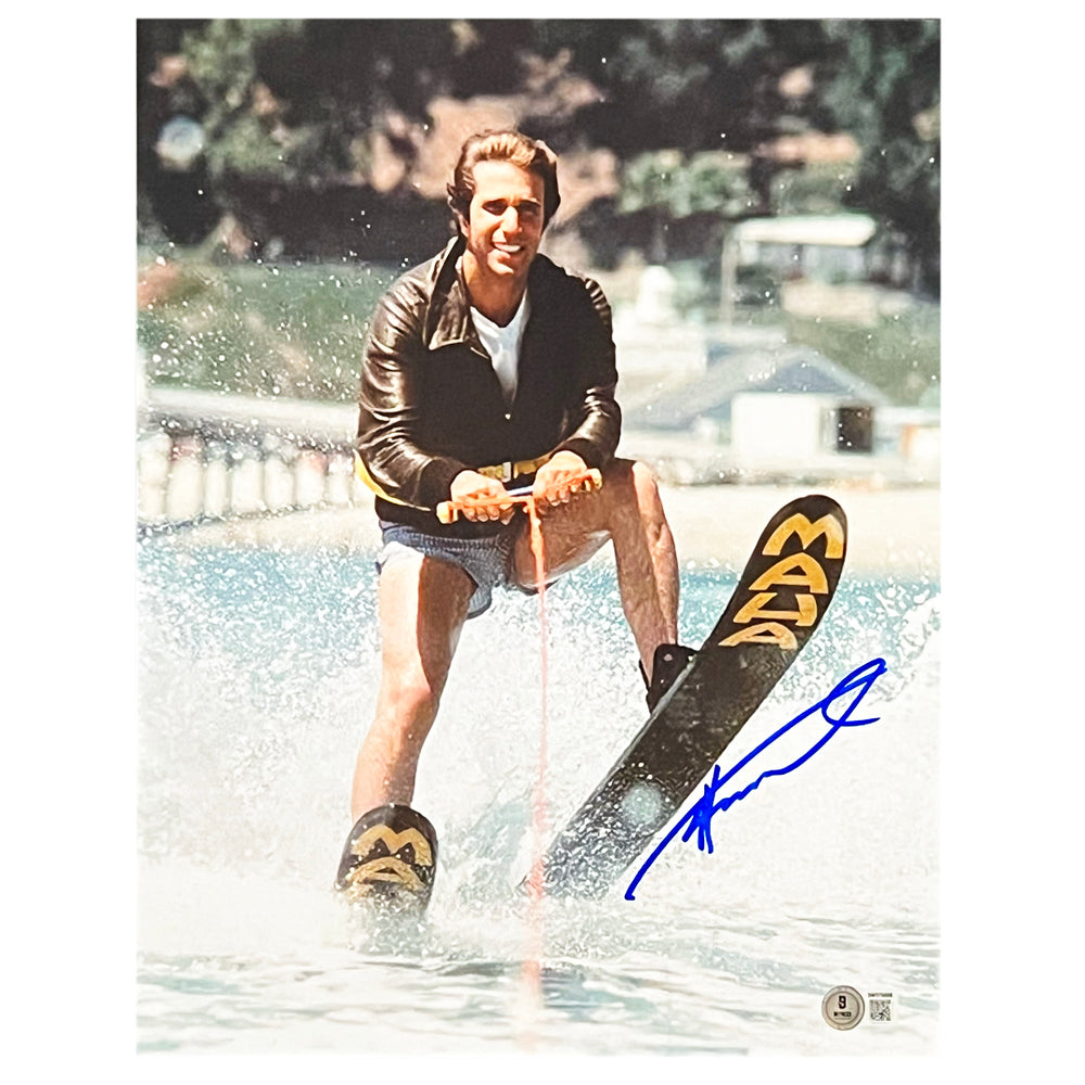 Henry Winkler Signed Pose 4 Happy Days 11x14 Photo (Beckett)
