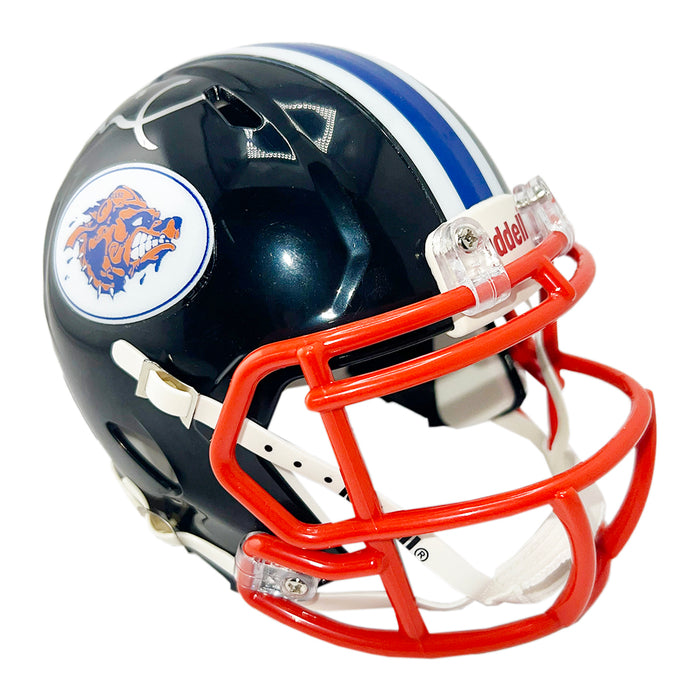 Henry Winkler Coach Klein Signed Mud Dogs Speed Mini Black Football Helmet (Beckett)