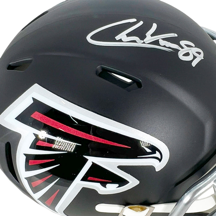 Charlie Woerner Signed Atlanta Falcons Speed Mini Football Helmet (Beckett)