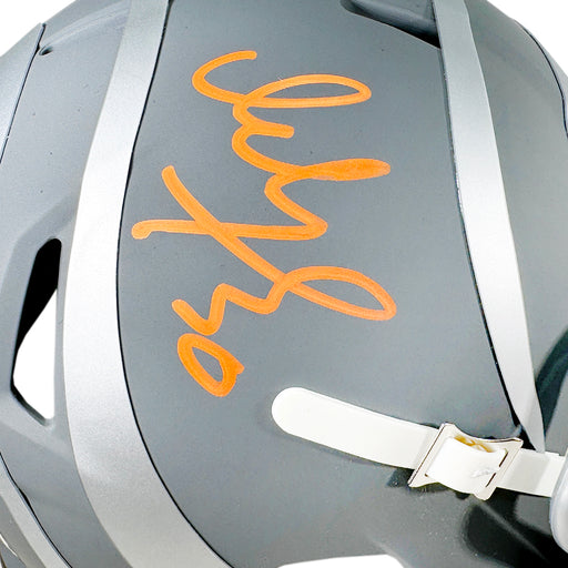 Ickey Woods Signed Cincinnati Bengals Slate Alternate Speed Mini Football Helmet (Beckett)