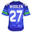 Tariq Woolen Signed Seattle Royal Blue Football Jersey (Beckett)