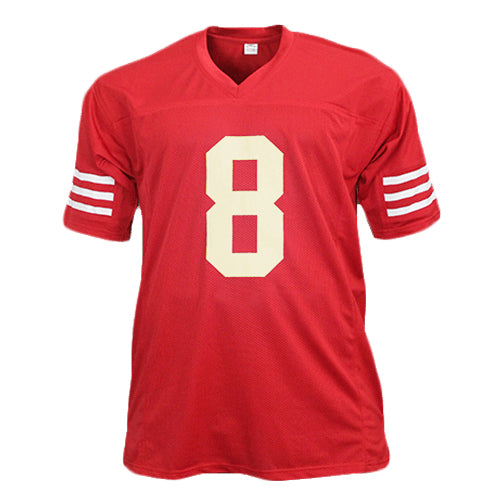 Steve Young Signed San Francisco Red Football Jersey (JSA)