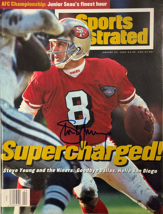 Steve Young Signed Sports Illustrated 1/23/1995 Issue (JSA)
