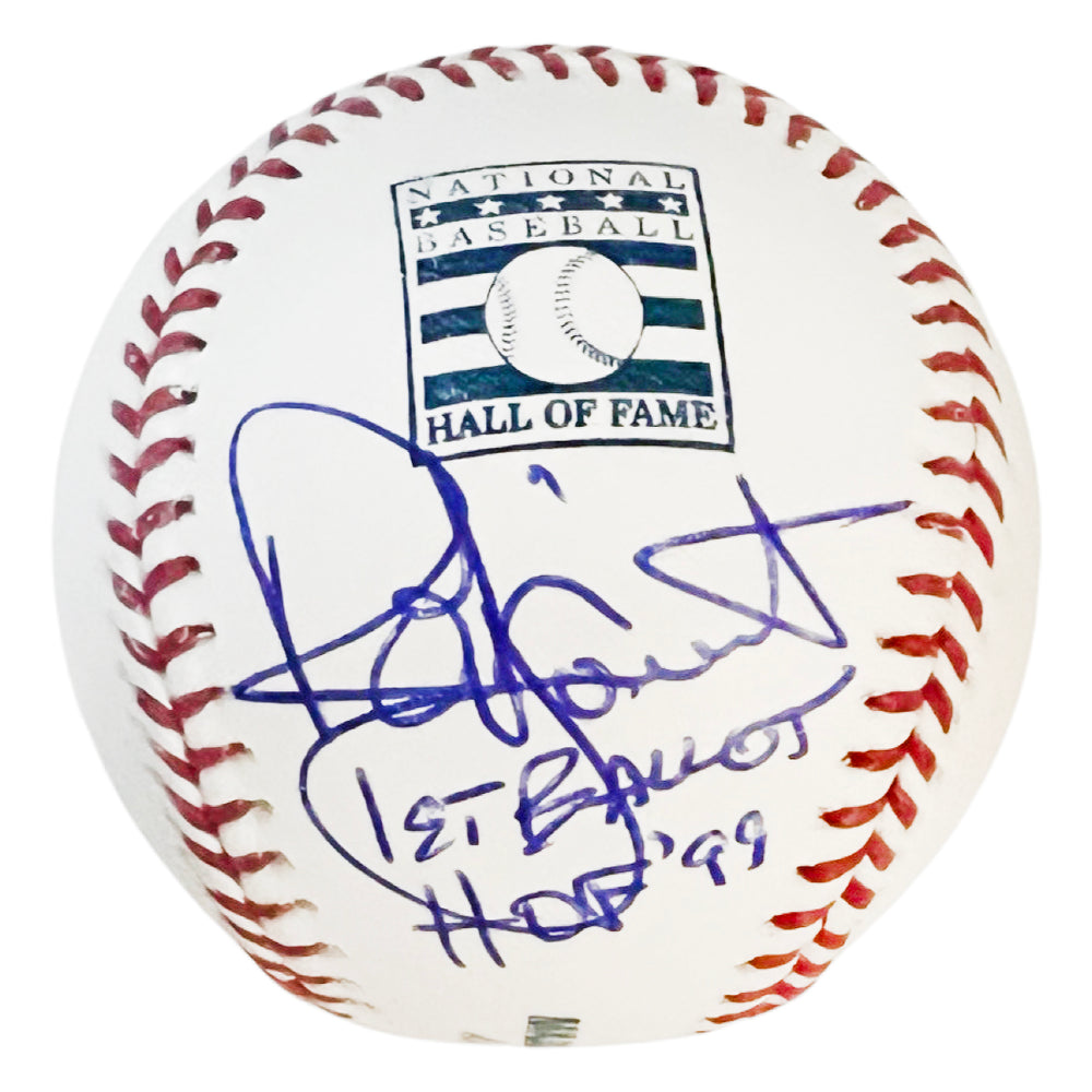 Robin Yount Signed 1st Ballot HOF 99 Inscription Rawlings Official MLB Hall of Fame Baseball (JSA)